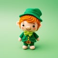 Super Cute 3d Felt Leprechaun Pattern Design - Charming Anime Characters