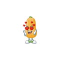 Super cute Falling in love butternut squash cartoon character