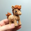 Super Cute Felt Centaur: Miniature Artgerm Style Sewed Horse
