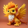Super Cute Felt Griffin Toy With Vibrant Colors
