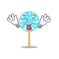 Super cute lollipopcartoon design with tongue out