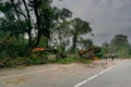 Super cyclone Amphan caused devastation, West Bengal, India