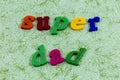 Super dad father parent hero happy fathers day card