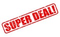 Super deal red stamp text