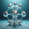 Super Detailed 3d Render Of Isolated Hydrogen Molecule