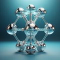 Super Detailed 3d Render Of Isolated Hydrogen Molecule Royalty Free Stock Photo