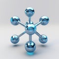 Super Detailed 3d Render Of Isolated Oxygen Molecule