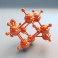 Super Detailed 3d Render Of Sodium Hydroxide Molecule On Gray Background Royalty Free Stock Photo