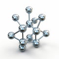 Super Detailed 3d Render Of Sodium Hydroxide Molecule In Stainless Steel Royalty Free Stock Photo