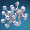 Super Detailed 3d Solid Modeling Of Calcium Carbonate Molecule