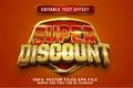 Super discount cartoon 3d text ffect premium vectors