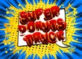 Super Donuts Truck - Comic book style text.