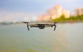 Super drone DJI mavic pro. Flying in mid air Royalty Free Stock Photo