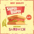 Super Duper Sandwich Promotional Poster