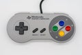 Super Famicom Mini Controller, Vintage game console by Nintendo.