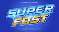 Super Fast editable text effect Template Royalty Free Stock Photo