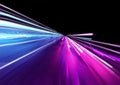 Super Fast Trailing Lights Royalty Free Stock Photo