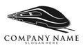 Super fast train illustration vector logo Royalty Free Stock Photo