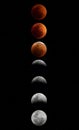 Super Flower Blood moon - Penumbral Phase - Total Lunar eclipse taken May 15, 2022, Canada