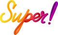 Super fluid 3d twist text made of blended colorful circles