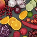 Super Food Background Royalty Free Stock Photo