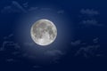 Super Full Moon Royalty Free Stock Photo