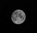 Super full moon with a dark background. Brahmanbaria, Bangladesh. Horizontal Photography Royalty Free Stock Photo