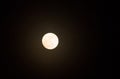 Super full moon in night sky,Blue moon or full moon on festival Royalty Free Stock Photo