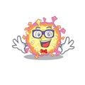 Super Funny Geek coronaviridae virus cartoon character design