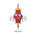 Super Funny Geek smart chinese paper lanterns mascot cartoon style