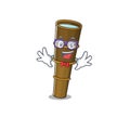 Super Funny Geek telescope Scroll cartoon character design