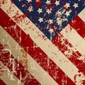 Super grunge distressed USA flag, vector illustration Royalty Free Stock Photo