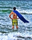 Super hero at beach