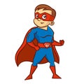 Superhero boy Cartoon character