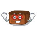 Super hero brownies character cartoon style