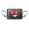 Super hero capslock button in the shape character Royalty Free Stock Photo