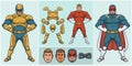 Super Hero Character Set with accesories