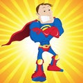 Super Hero Dad. Royalty Free Stock Photo