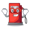 Super hero gosoline pump isolated in the mascot