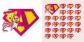 Super hero Logo Letters Supehero Alphabet