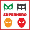 Super hero masks set.