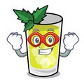 Super hero mint julep character cartoon