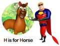 Super Hero pointing Horse