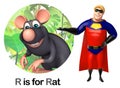 Super hero pointing Rat