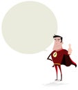 Super Hero Speech Bubble Royalty Free Stock Photo