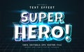 Super hero text effect editable