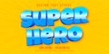 Super hero text, mobile game style editable text effect