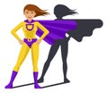 Super Hero Woman Character Cartoon Royalty Free Stock Photo