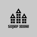 Super Home Real State Logo Design.