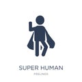 super human icon. Trendy flat vector super human icon on white b Royalty Free Stock Photo